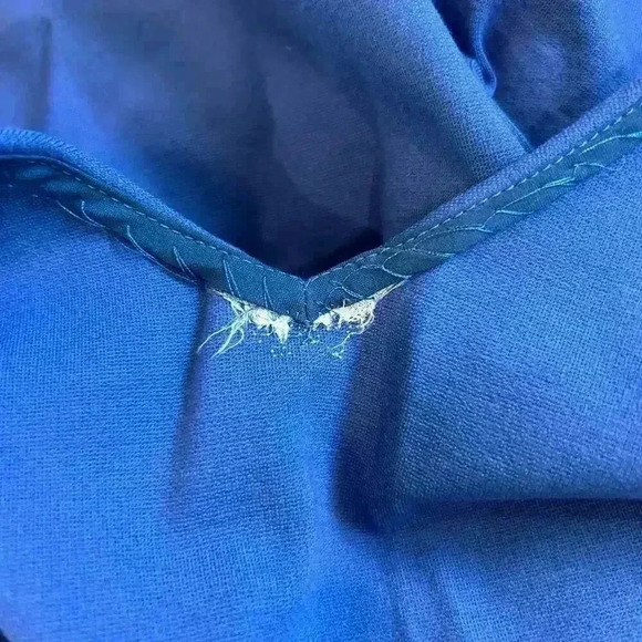 Kate Spade Womens Ponte Royal Blue V-Neck Mini A-Line Dress Size 4 - Picture 4 of 5